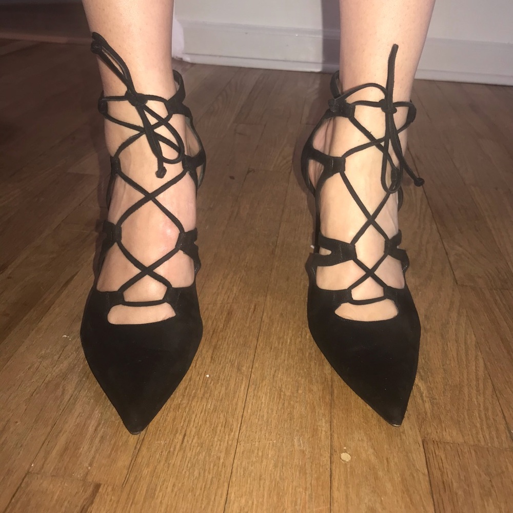 Stuart Weitzman Excite - Black Suede